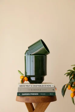 PLANT Hoff krukke, glaseret, Grøn Clearance