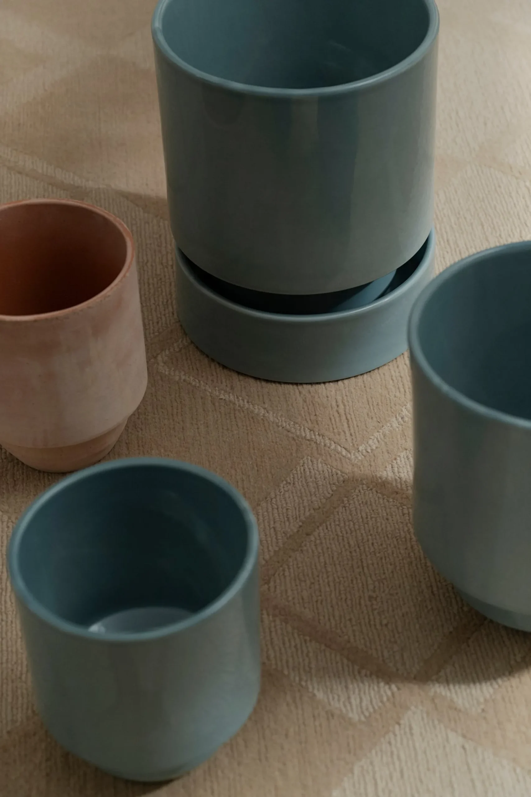 PLANT Hoff krukke, glaseret, Misty Blue Outlet