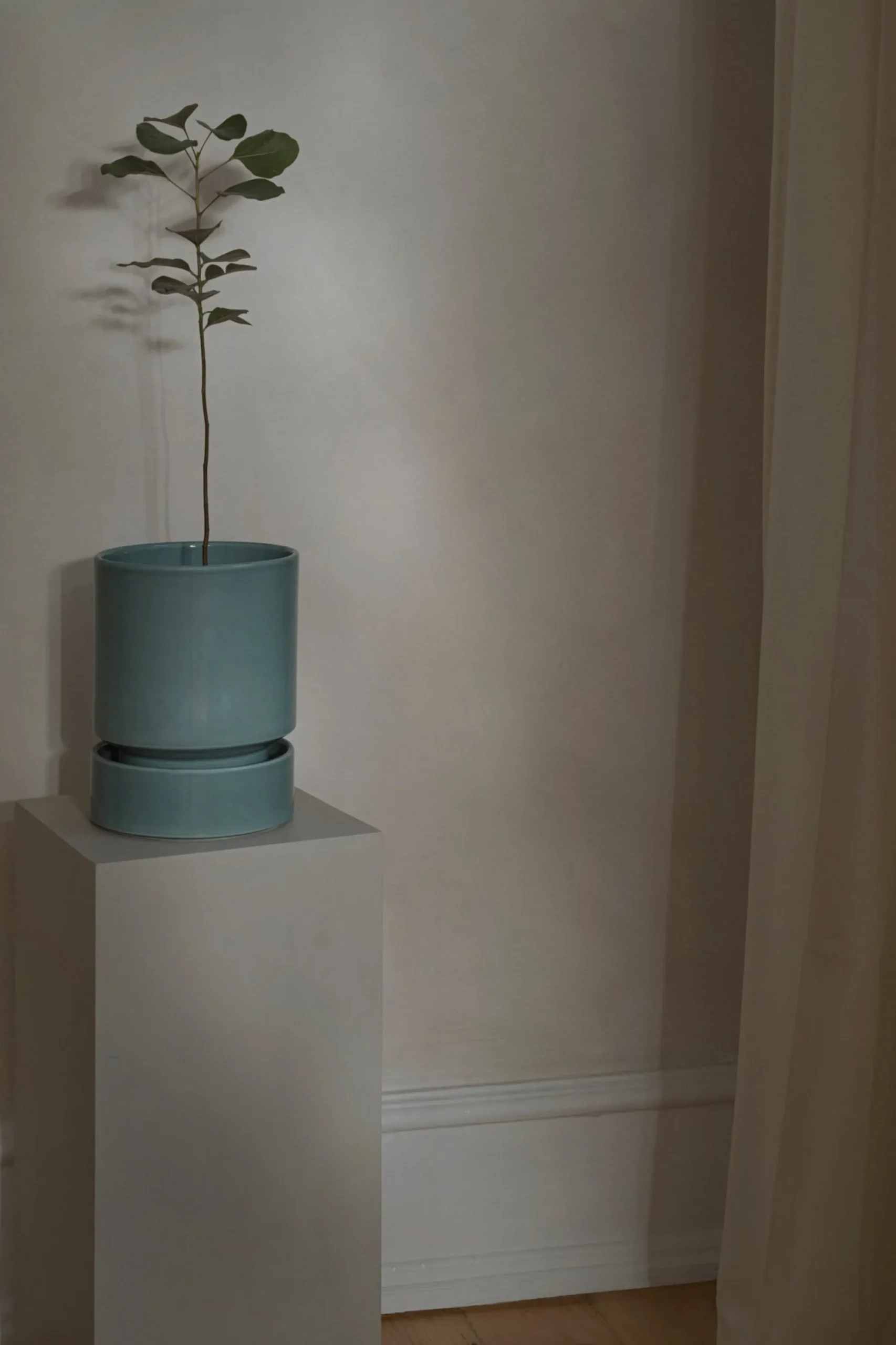PLANT Hoff krukke, glaseret, Misty Blue Outlet