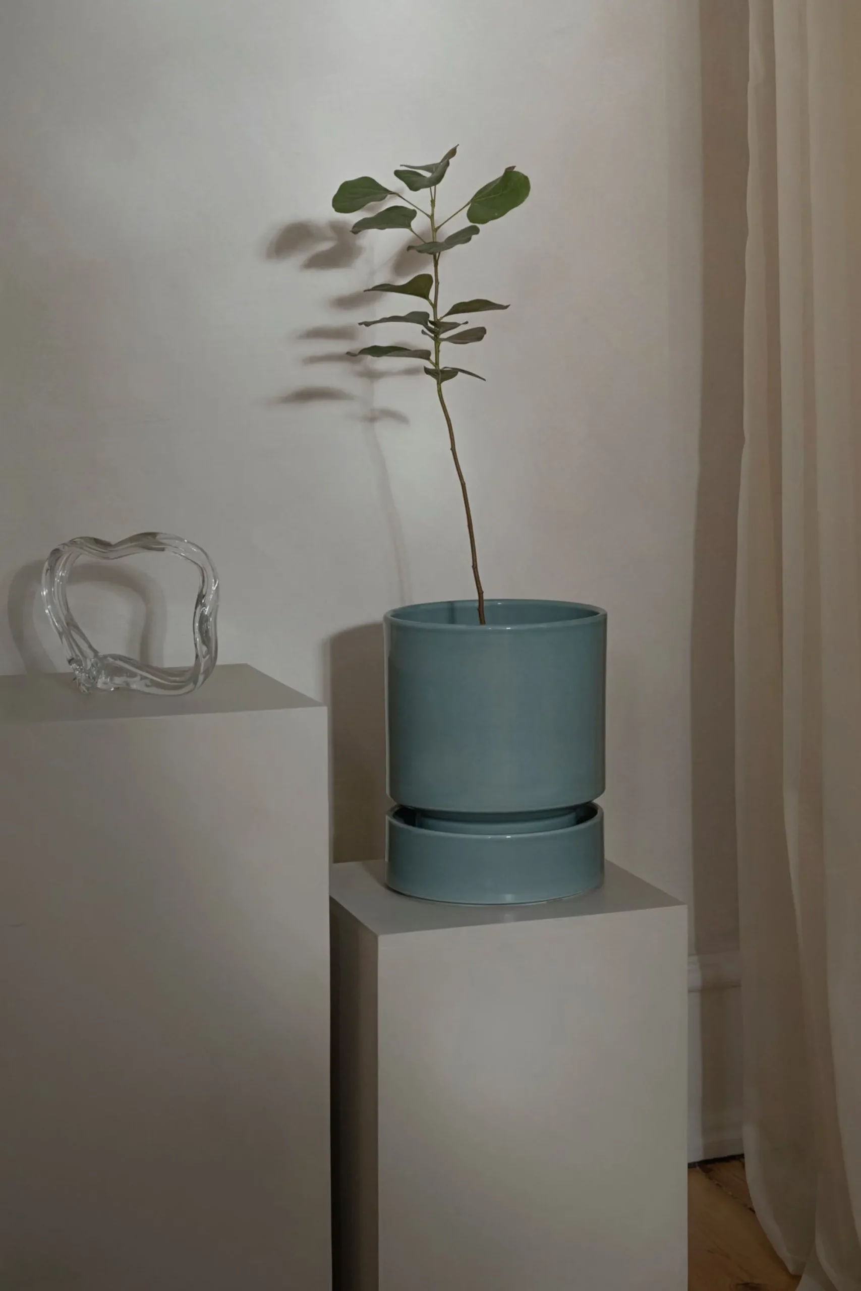 PLANT Hoff krukke, glaseret, Misty Blue Outlet