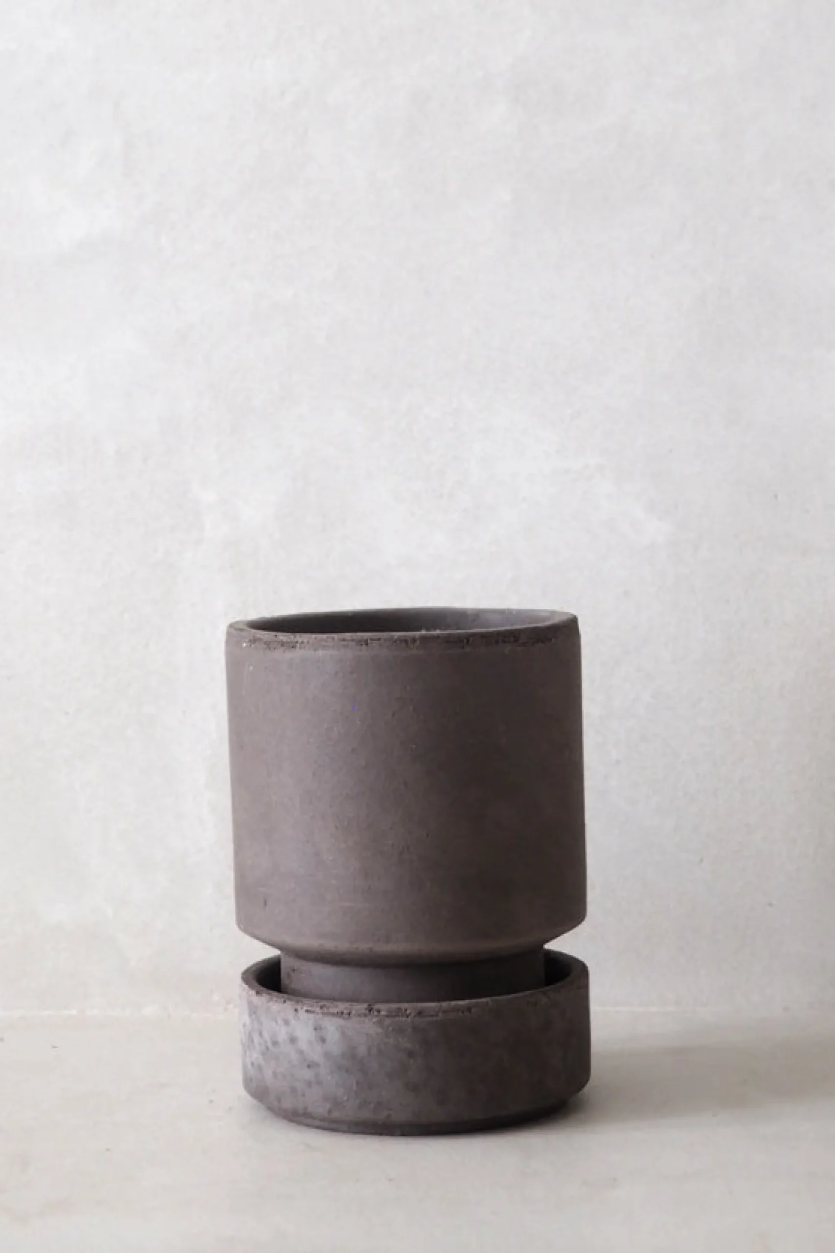 PLANT Hoff krukke, raw grey + raw grey underskål Online