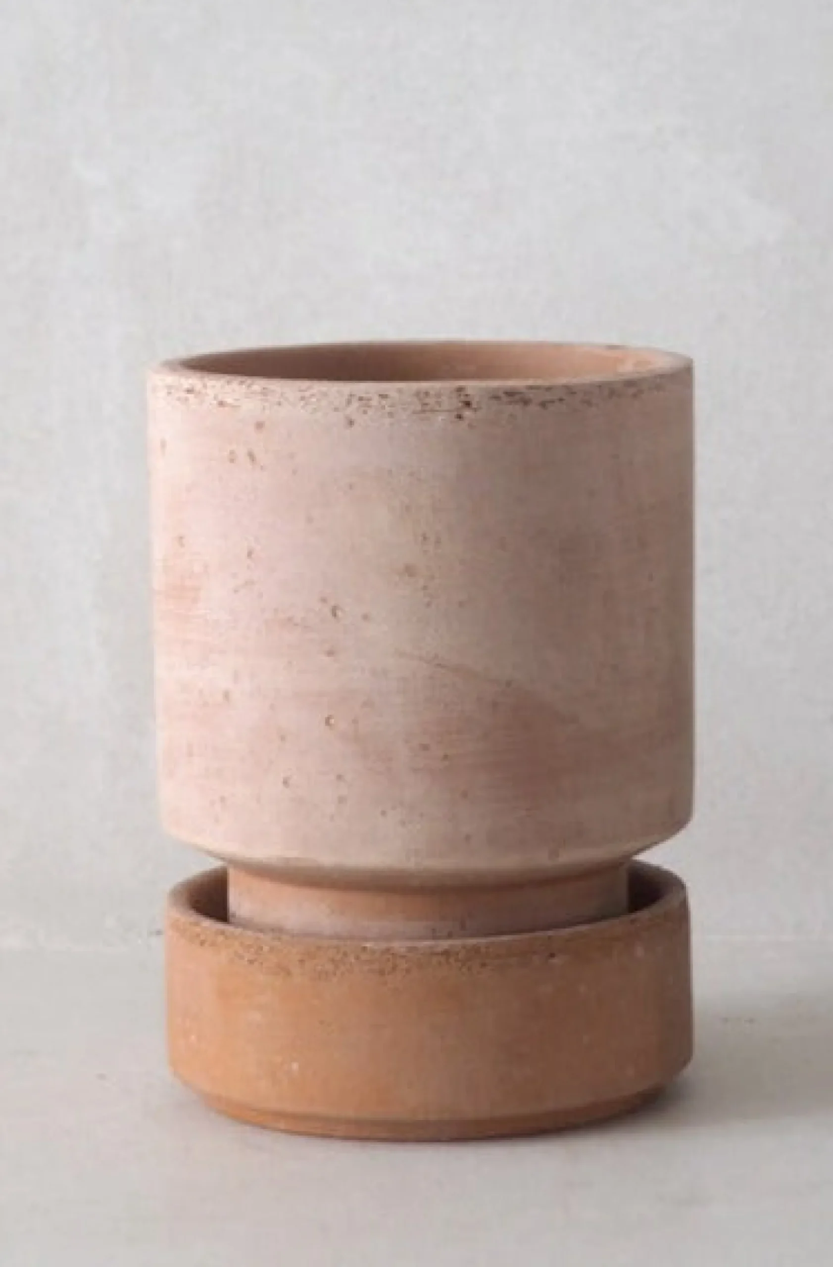 PLANT Hoff krukke, raw rosa + raw rosa underskål, gulvkrukke Clearance