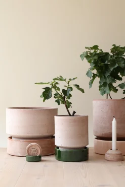 PLANT Hoff krukke, raw rosa + raw rosa underskål, gulvkrukke Clearance