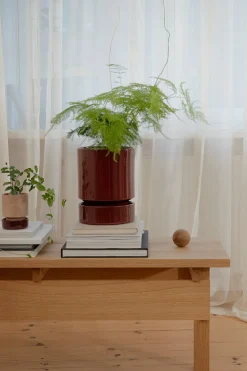 PLANT Hoff underskål, glaseret Burgundy