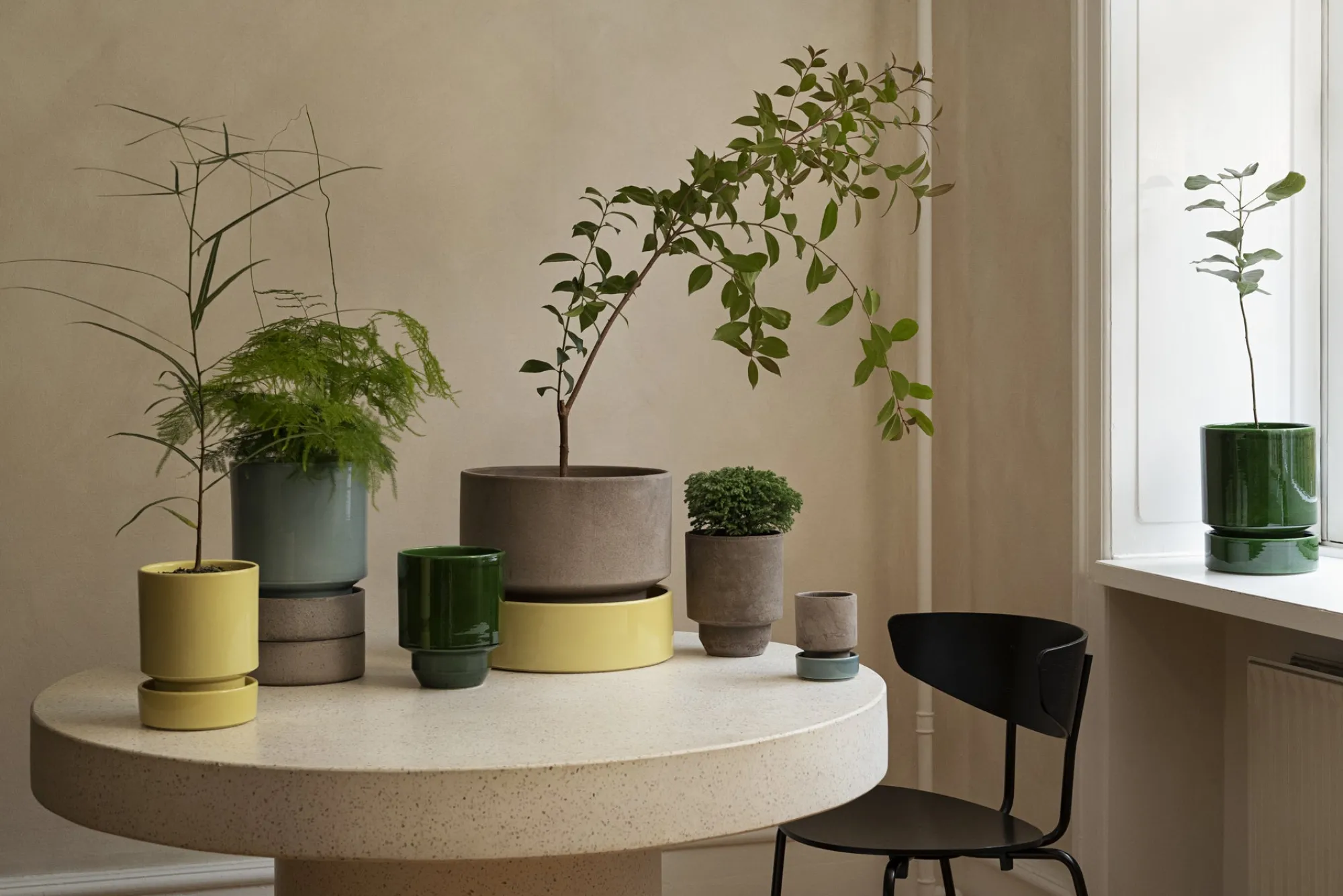 PLANT Hoff underskål, glaseret Pale Yellow Hot