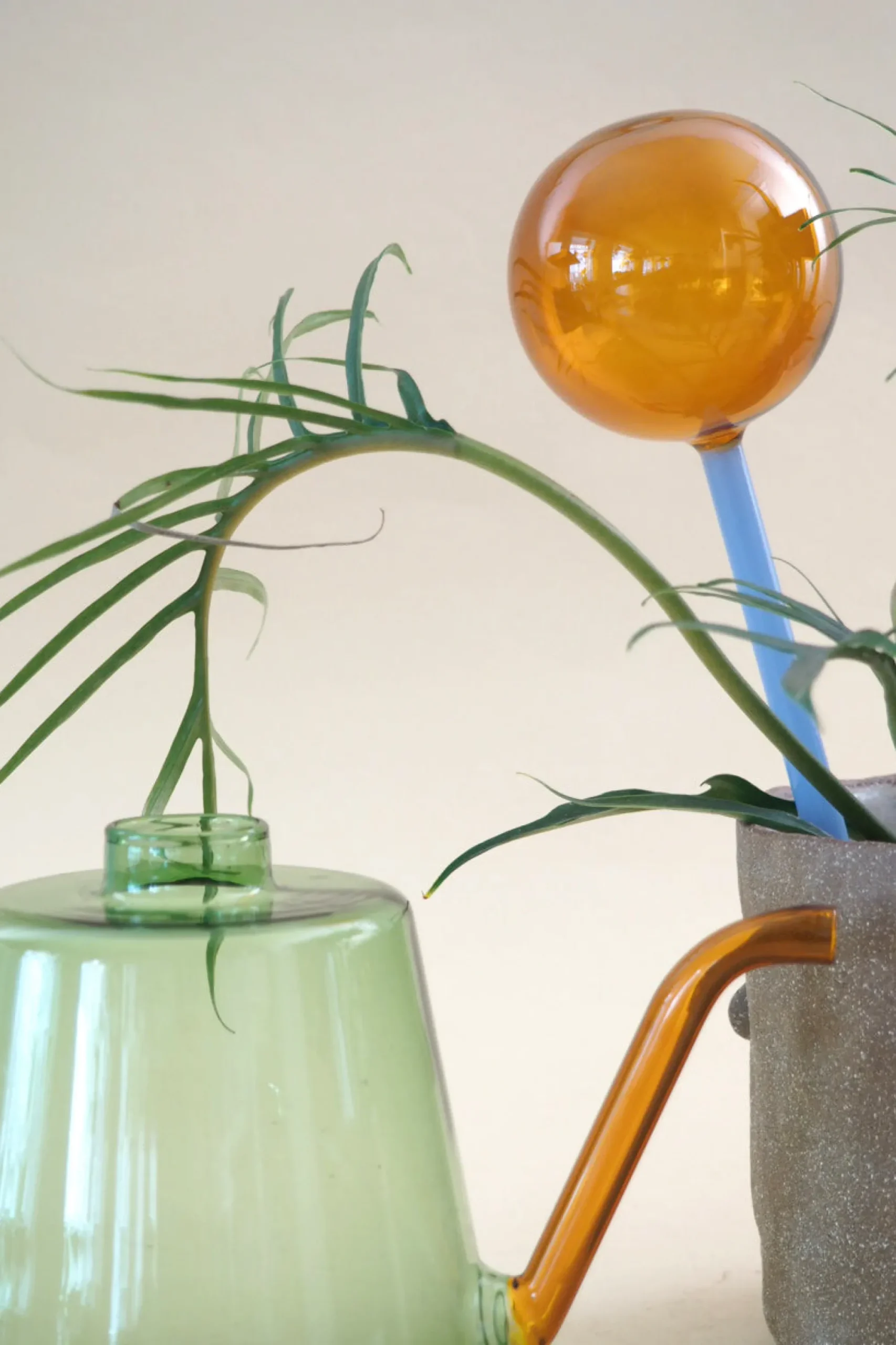PLANT Selvvandingsglas - Amber/Blå New